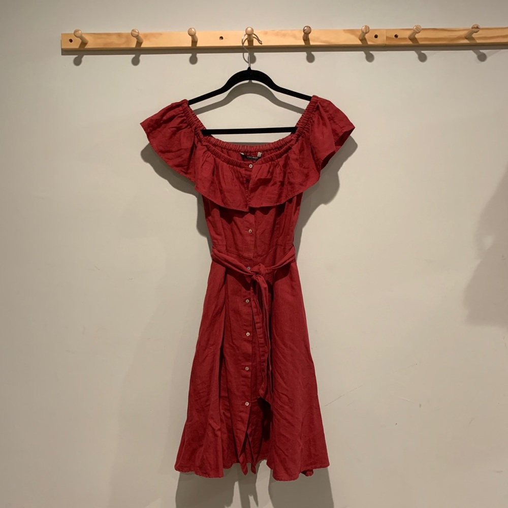 Zara Off Shoulder Midi Dress
